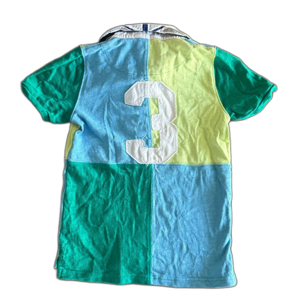 Mini Boden Colorblock Rugby Polo Boys' 7-8 - Picture 2 of 12